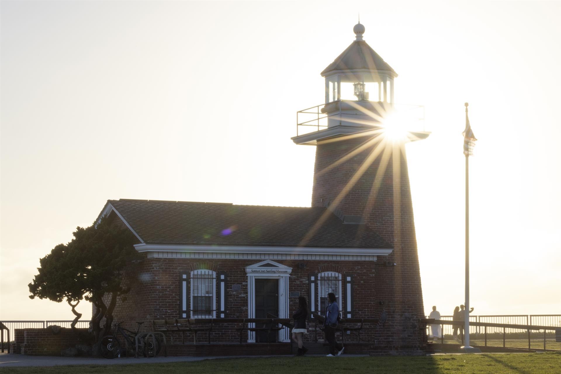 Lighthouse before dusk