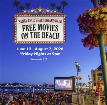 Santa Cruz Beach Boardwalk: Free Movies on the Beach